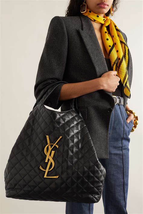 ysl leather bags|ysl quilted tote bag.